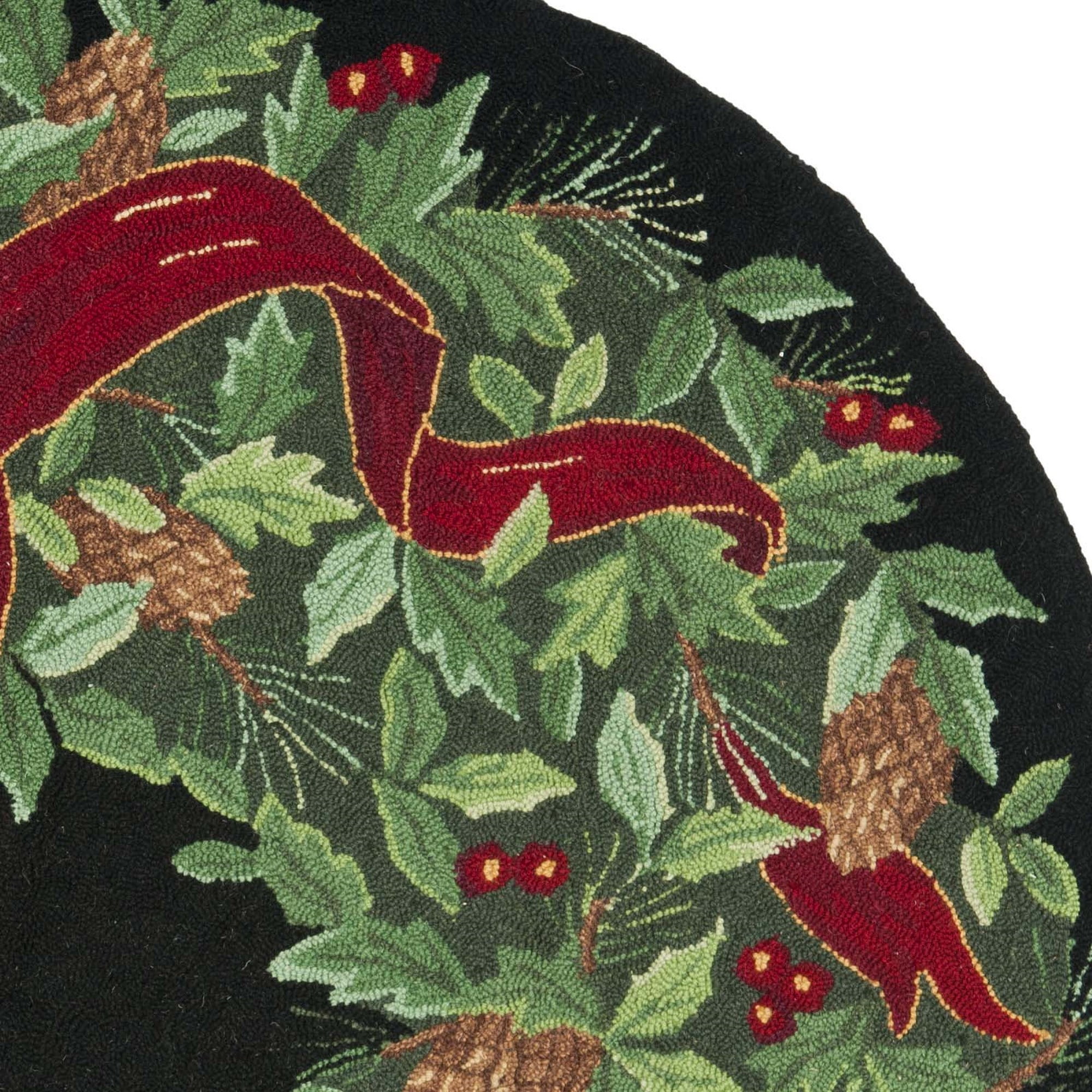 SAFAVIEH Vintage Posters VP323A Handmade Black /Green Rug