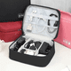 thumbnail image 5 of Bolsa de almacenamiento para cable de datos digitales, portátil, multifuncional, para accesorios electrónicos, color rojo, 5 of 7