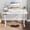White, variant on CONCETTA Electric Adjustable Height Standing Desk - 63 x 24 inch Sit to Stand Up Desk with Splice Board, Rising Home Office Computer Table with 2 Hook and Wire Hole for Work