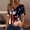 Tops-879Multicolor, variant on Xdegoge 4Th of July Patriotic T Shirts for Women USA American Flag Short Sleeve V Neck Stars and Stripes Casual Fit Floral Rose Graphic Summer Tops