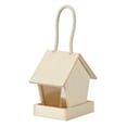 thumbnail image 2 of DPTALR Wild Bird Wooden Feeder Hanging Feeders Viewing Window For Garden Yard Decorati, 2 of 8