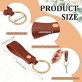 thumbnail image 2 of HAHDAXIA 100 Pcs Leather Key Fobs Kit Blanks DIY Laser Engraving Keychain for Leather Keychain Making Supplies, 2 of 7