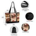 thumbnail image 2 of FORMRS Canvas Laptop Tote Bag for Women with 15.6" Computer Compartments Shoulder Handbag, Creamy Cake, 2 of 7