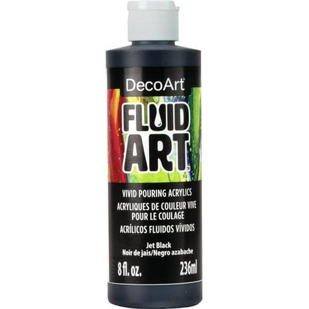 UPC: 0766218117984 | Deco Art DFA-20 Jet Black Fluid Art Ready To Pour Acrylic Paint