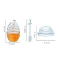 thumbnail image 3 of EeaseMX 1 juego de lata para almacenar alimentos, contenedor para almacenar miel, tarro transparente para jugo y mermelada., 3 of 7