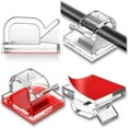 thumbnail image 1 of 5/10/20/50PCS Cable Organizer Clip Wire Winder Holder Earphone Mouse Cord Clip Protector USB Cable Management Clips Wire Manager 10PCS-White, 1 of 5