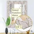 thumbnail image 4 of DESIGN ART Designart 'Leaves Of Palm Tree' Bohemian and Eclectic Mirror - Printed Wall Mirror 27.6 in. wide x 39.4 in. high, 4 of 5
