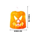 thumbnail image 3 of Halloween Pumpkin Candle Light,Halloween Orange Flameless Candle Lights,LED Lamps Festival Decor Light for Halloween Party,Halloween flameless candles light for Party Table Home Spooky Decor, 3 of 5