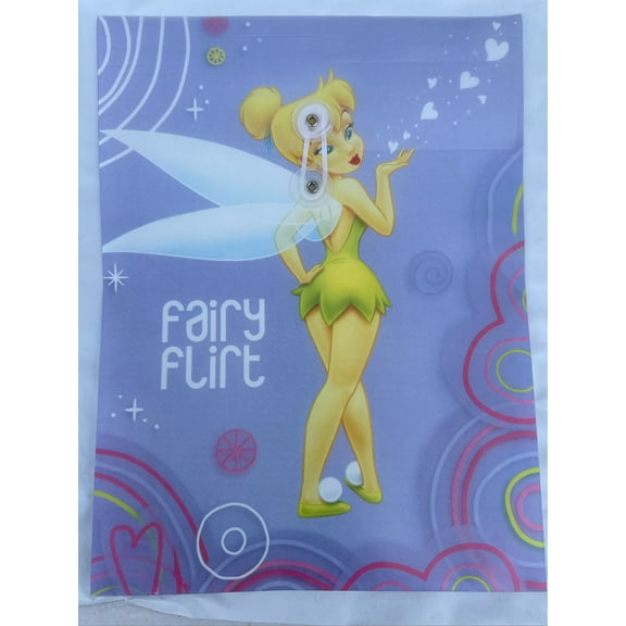 Disney Fairy Tinker Bell PVC String Closure Folder