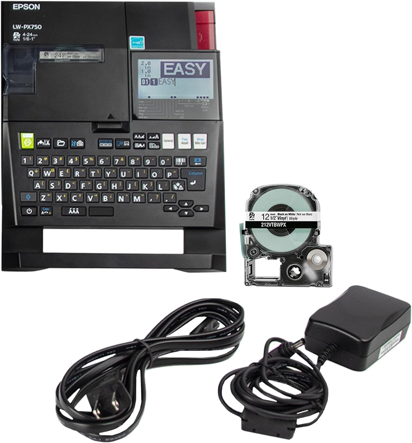 LILIUPENG Epson LW-PX750 Industrial Label Maker Kit - Complete Kit with Accessories, Compatible with Large Variety of Label Tape Types, Portable Handheld Label Printer
