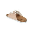 thumbnail image 3 of New Women Leatherette Studded Double Buckle Footbed Sandal - 17904 By AMS, 3 of 5