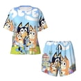 thumbnail image 4 of Lsque Bluey Women's Short-Sleeved Pajama Set - 2 Piece Soft and Lightweight Sleepwear Set-Large, 4 of 9