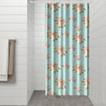 thumbnail image 3 of Waterproof Pioneer Shower Curtain 36x72 Inch Polyester Unique Colorful Floral Shower Curtain for Bathroom Hotel Home Decor with 7 Plastic Hooks, 3 of 5
