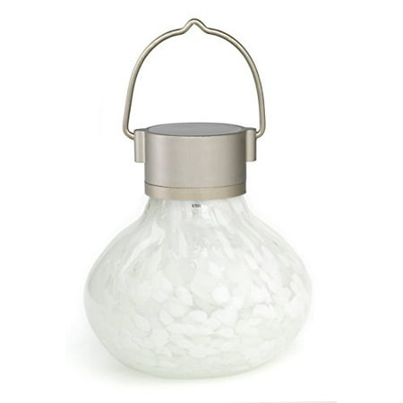UPC 035286304542 product image for Allsop Home and Garden Solar Tea Lantern  Handblown Glass with Solar Panel and L | upcitemdb.com