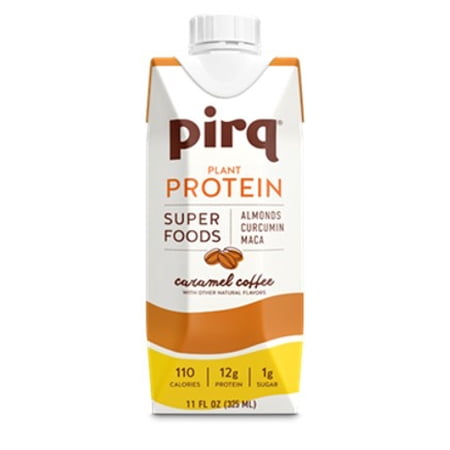 PIRQ Natural Plant Protein, Caramel Coffee, 11 fl. oz.