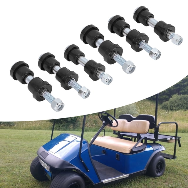 Cart Rear Leaf Spring Bushing with Sleeves Replacement, Suitable for EZGO TXT Medalist 1994-Up, Spring Kit with Screw Nut 00665 G9, DS Bushing Rear Kit Included