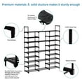 thumbnail image 4 of BIGLUFU Shoe Rack, Metal Shoe Organizer with 3 Rows 9 Tiers Shoe Shelf Organizer for Entryway Holds 50-55 Pairs Shoe and Boots Large Shoe Shelf for Closet Bedroom Hallway（Black ）, 4 of 8