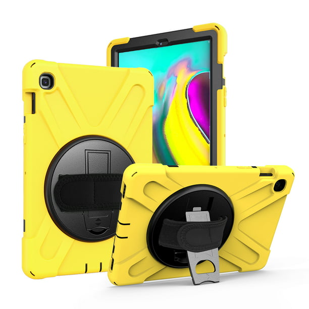 KIQ Shield Series Samsung Tab A 10.1 Case 2019 Shockproof Cover 360 Kickstand, Hand Strap & Shoulder Strap for Galaxy Tab A Inch SM-T510/SM-T515 [ Yellow] - Walmart.com