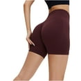 thumbnail image 4 of LEBONYARD High Waist Yoga Shorts for Women,Women's Shorts for a Relaxed Look,,Women Seamless Fitness Shorts High Waist Lifting Shorts Tight and Quick Dried Yoga Shorts, 4 of 4