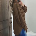 thumbnail image 4 of DPTALR Chandail d'Été pour Femmes T-Shirts Unis Hauts à Manches Longues Blouse Manteau pour Femmes, 4 of 8