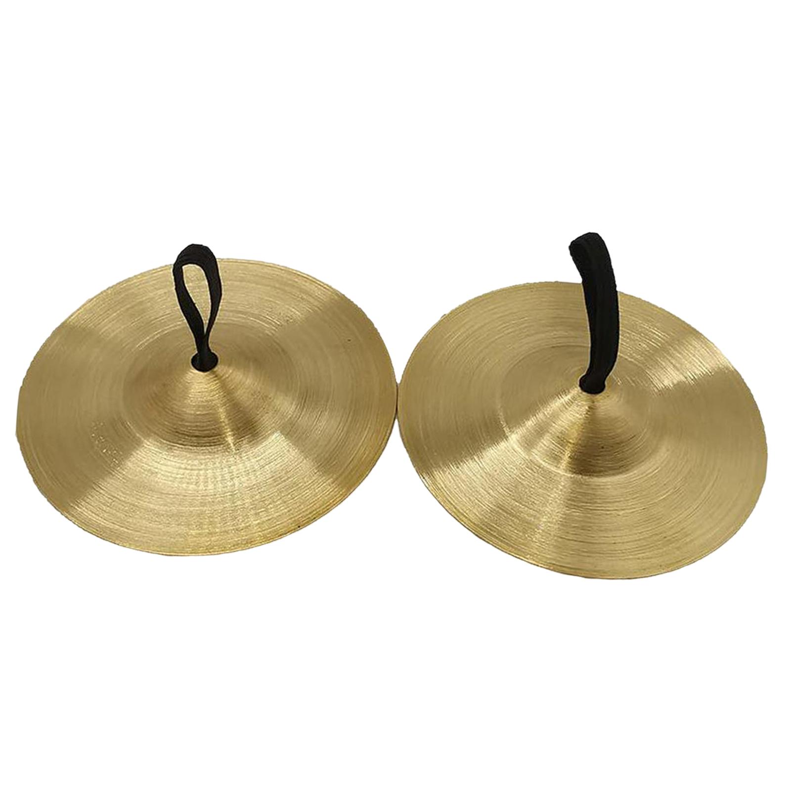Hand Cymbals Kids Handheld Cymbals Musical Instrument copper Crash Cymbal for Kids ,Finger Cymbals for Activity, Events, Chorus, Presentations 9cm - image 2 of 8
