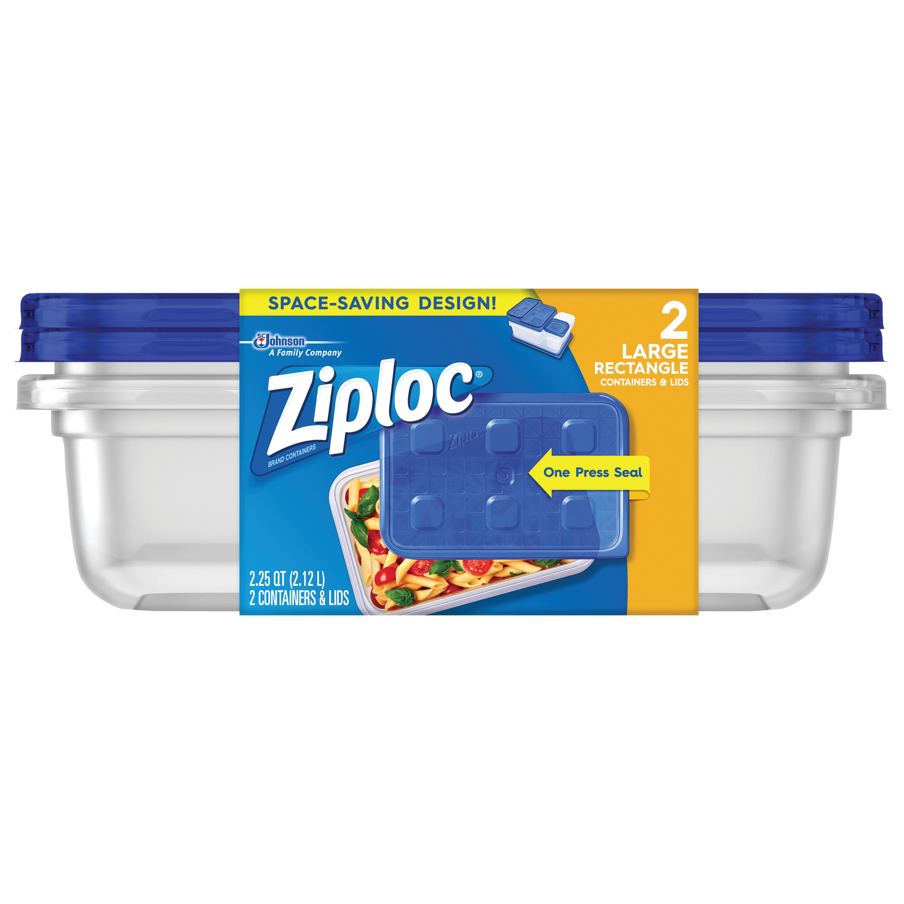 Ziploc Container With One Press Seal Large Rectangle 2 Count Ziploc Container With One Press Seal Large Rectangle 2 Count Com