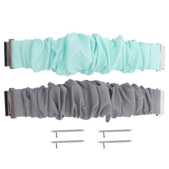 OFFIGAM Assorted Color Replacement Watch Bands for Women, 2-Pack Comfortable Wrist Bands Compatible with Smartwatches