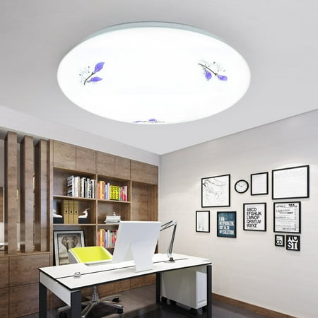 

Toyella Led Ceiling Lamp Simple Modern Acrylic Bedroom Living Room Balcony Ceiling Lamp Home Circular Led Ceiling Lamp Lily 26cmled white light 18W