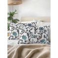 thumbnail image 3 of Outdoor Pillows Waterproof, Boho Leaf Bedding Throw Pillows with Insert for Couch Sofa Bed, Teal Green Spring Farmhouse Pastoral Tribal 12x20 Inch Pillowcases Decorative Patio Pillow Set of 1, 3 of 8