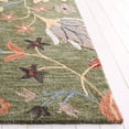 thumbnail image 2 of Safavieh  Handmade Jardin Sibila Country Wool Rug 6'  x  9' - Green/Blue - Rectangle, 2 of 5