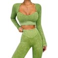 thumbnail image 1 of SURJDE Women's 2 Piece Tracksuit Workout Set-High Waist Leggings and Crop Top, 1 of 7