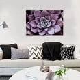 thumbnail image 2 of wall26 Canvas Print Wall Art Closeup of Blooming Purple Desert Succulent Floral Plants Photography Realism Rustic Scenic Colorful Multicolor Ultra for Living Room, Bedroom, Office - 24"x36", 2 of 5