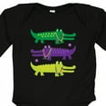 thumbnail image 4 of Inktastic Mardi Gras Holiday Alligators Boys or Girls Long Sleeve Baby Bodysuit, 4 of 5