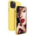 thumbnail image 1 of IBAOLE Étui Compatible avec iPhone 12 Pro Max, Protection en Silicone Antichoc Protection contre les Chutes 6.7 Pouces-Jaune, 1 of 6