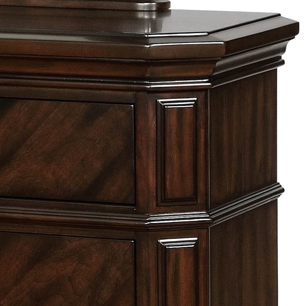 Furniture of America Petersen Traditional Dresser and Mirror