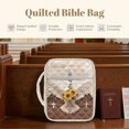 thumbnail image 4 of FOR U DESIGNS Pigeon Sunflower Cross Pattern Bible Cover for Women Men Large Capacity Church Bag Bible Protective Lightweight Bible Carrier Bag Christian Bible Accessories, 4 of 7