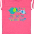 thumbnail image 4 of Inktastic My Safta Loves Me Cute Elephants Boys or Girls Baby Bodysuit, 4 of 5