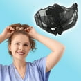 thumbnail image 3 of Unique Bargains 1 Pc Scrunchie Fashion Mesh Ruffle Hair Elastics Black, 3 of 5