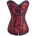 thumbnail image 1 of Femmes Vintage Floral Denim Corset Bustier Top, 1 of 5