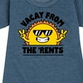 thumbnail image 3 of Instant Message - Vacay From The Rents - Toddler & Youth Girls Fleece Dress, 3 of 6