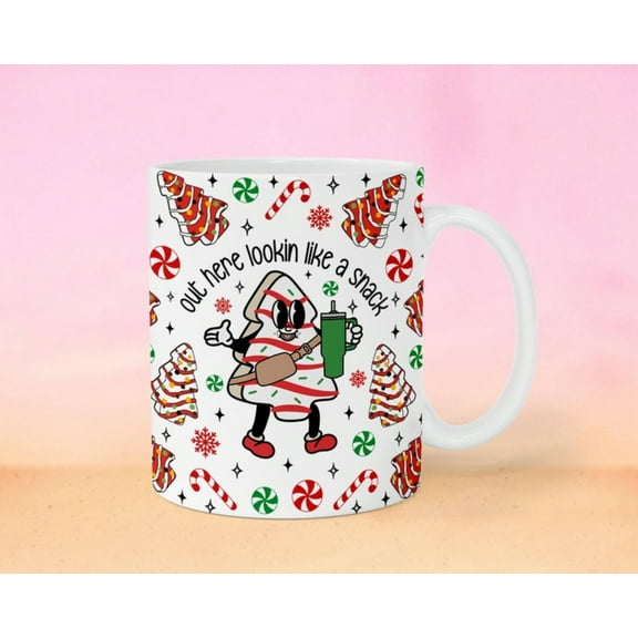 Christmas Tree Cakes Mug, Christmas Tree Cakes Ceramics Coffee Mugs, Merry Christmas Mug for Home