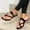 Black, variant on Kukoosong Flat Sandals Women Flip Flops for Women Summer Ladies Shoes Flip Flops Casual Women Sandals Beach Sandals Gold Size 40