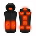 thumbnail image 3 of FNFHFY Winter Heated Vest Unisex Heating Hooded Vests Outerwear for Men Women, Lightweight USB Charge Electric Heated Sleeveless Jackets with 9 Heating Zone, 3 of 9