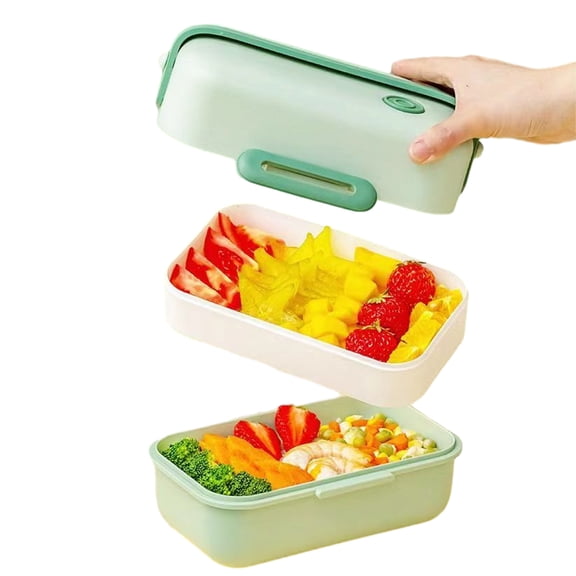 KYAIGUO Adult Bento Box Leak-Proof Bento Box Adult Lunch Box Bpa Free Bento Box Green Bento Box Microwave and Dishwasher Safe