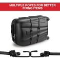 thumbnail image 4 of Woeilo 24 Inch Bungee Cord with Hooks, 4 Pack Superior Rubber Heavy Duty Straps Strong Elastic Rope for Outdoor Tent, Luggage Rack, Camping, Cargo, RV, Bike, Transporting, Storage, Black Black 24", 4 of 5