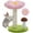 Flower Pink, variant on Cat Scratching Post, Mushroom Tall Cat Scratcher Featuring with Natural Sisal Scratching Poles and Interactive Toy Ball for Kittens and Small Cats (Brown)