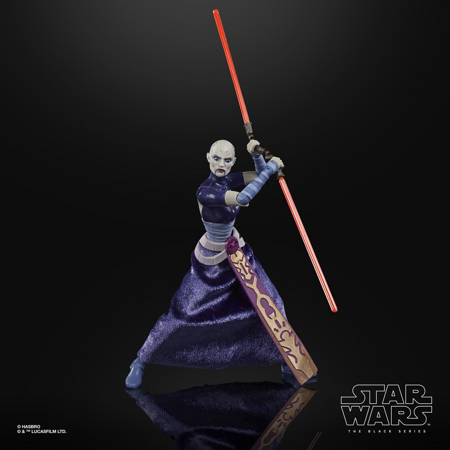 Star Wars The Black Series Asajj Ventress Toy 6-Inch Scale Star Wars: The Clone Wars Collectible Action Figure, Toys For Kids Ages 4 and Up
