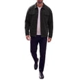 thumbnail image 2 of Men's Casual Lapel Button Long Sleeves Trucker Jacket for Everyday Wear M Black, 2 of 6