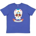 thumbnail image 3 of Inktastic Day of the Dead Skull Youth T-Shirt, 3 of 5