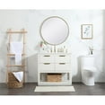 thumbnail image 6 of 36 inch single bathroom vanity in white, 6 of 8